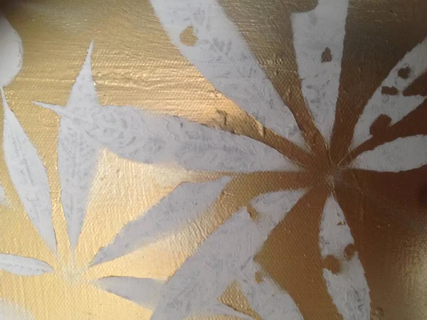 Altın ve beyaz yakın plan