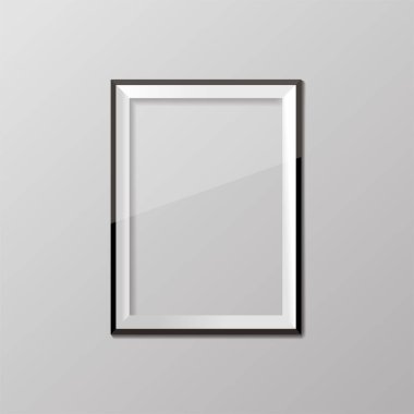 İçeriğiniz için bir duvar vektörü arkaplan tasarımı üzerindeki siyah çerçeve