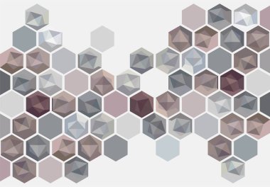 Soyut Tasarım Altıgen Şekiller Arkaplanı