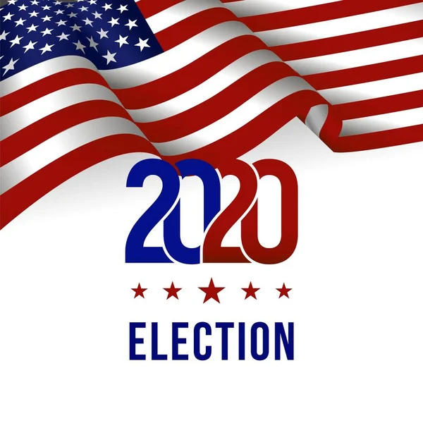 2020 Estados Unidos América Diseño Elecciones Presidenciales Vector — Archivo Imágenes Vectoriales