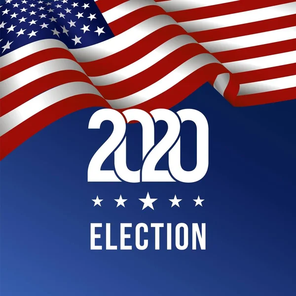 2020 Projeto Eleitoral Presidencial Dos Estados Unidos América Vetor — Vetor de Stock