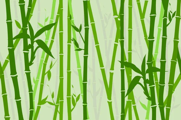 Seamless Bamboo Background Pattern Vector Illustration — Stock Vector