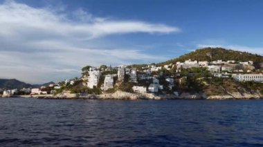 Fransa 'da Nice ve Monako arasındaki kıyı şeridi.