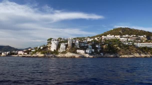 Coastline between Nice and Monaco in France — Stock Video