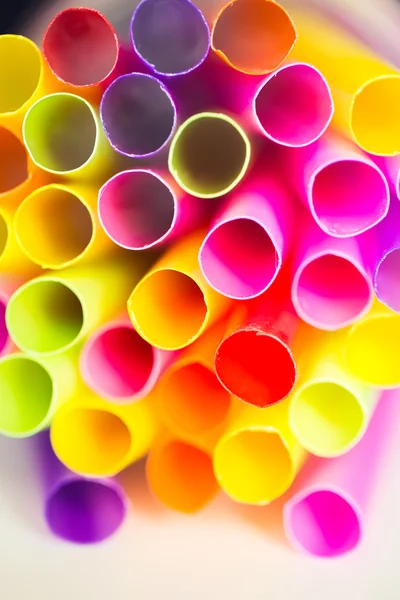 Abstract background from many multi-color tubules for a cocktail — Stock Photo, Image