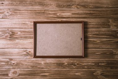 Vintage Fotoğraf çerçeve ahşap tahta arka plan doku