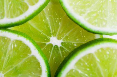 Kireç dilimleri arka plan. Narenciye