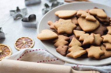 Noel gingerbread masada, üstten görünüm
