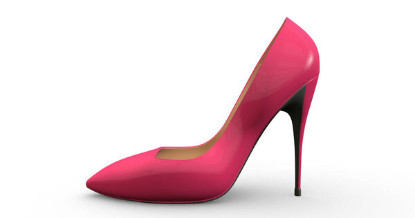Розовые туфли на шпильках. Модные женщины носят
