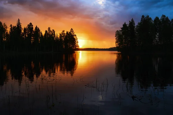 Красивый финский пейзаж — стоковое фото