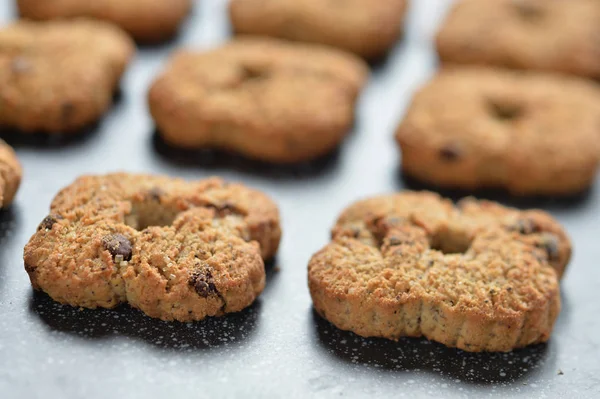 Homemade wholegrain biscuits — Stock Photo, Image