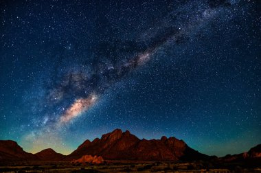 Milky Way in Namibia clipart