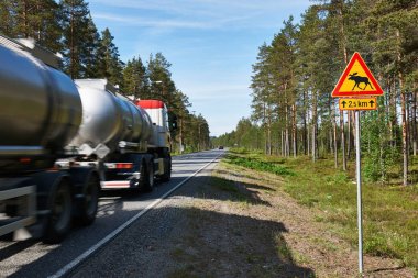 Finlandiya'da yoğun trafik