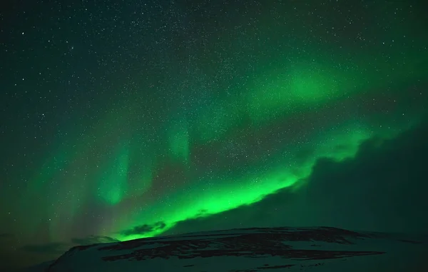 Zorza polarna w Islandia — Zdjęcie stockowe
