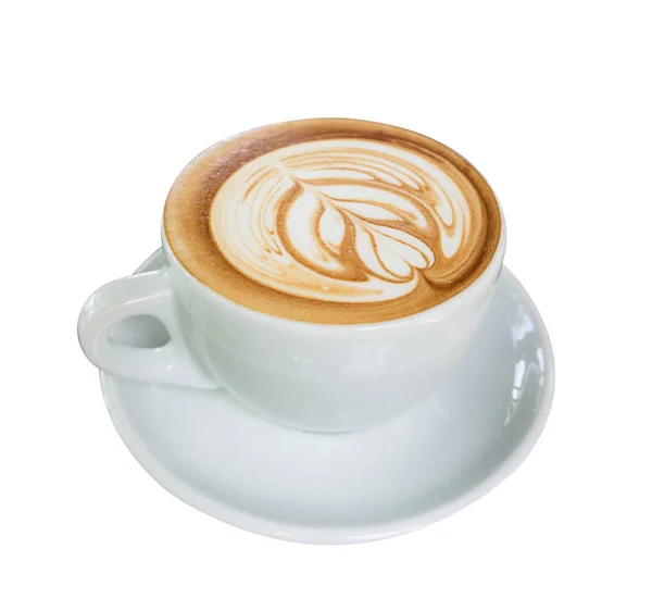 Latte art eller mocha kaffe — Stockfoto