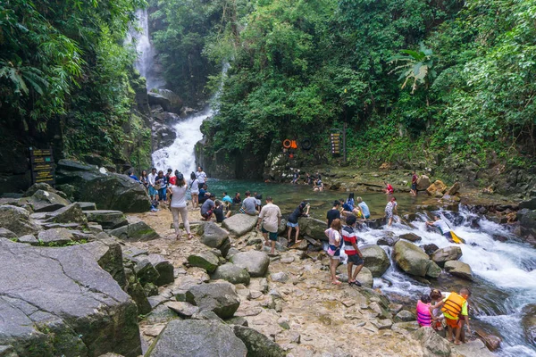 Namtok park narodowy Phlio, górny wodospad w Tajlandii — Zdjęcie stockowe