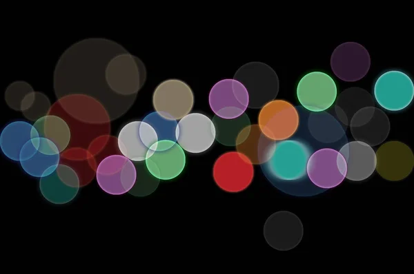 Bokeh gloeiende kleurrijke multi-gekleurde cirkel veroorzaakt door imaging te — Stockfoto
