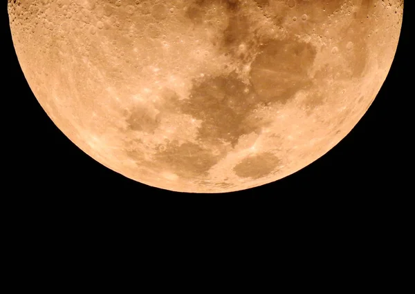 노란 달의 위상 — 스톡 사진