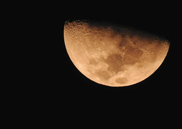 Phase of the yellow moon — Stock Photo, Image