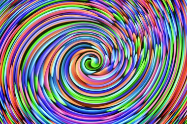 Spiral şeklinde renkli arka plan.