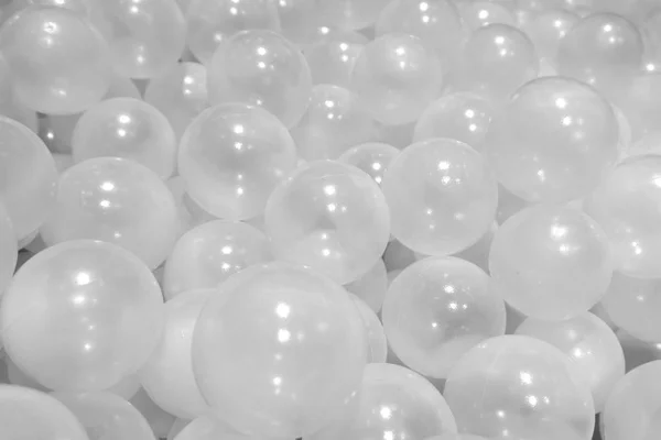 Muitos lote de bola branca ou bolha transparente bola de fundo . — Fotografia de Stock