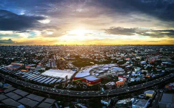 Bangkok cidade em vista aérea — Fotografia de Stock