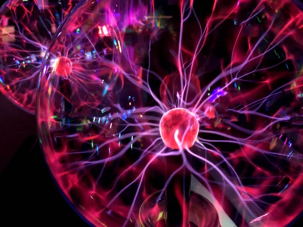 A plasma ball Image of Electric plasma education center — Stock Photo, Image