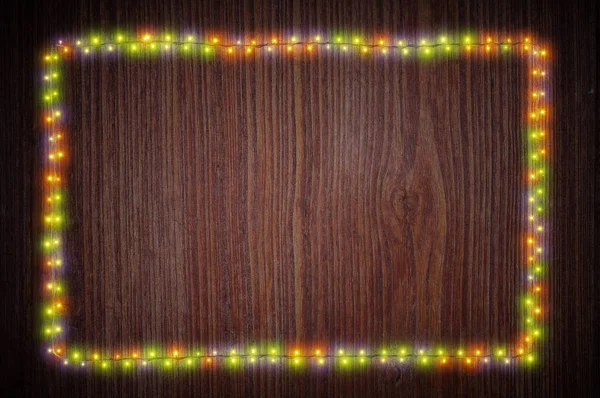 Luzes de Natal LED decoração de fundo para suas férias, chr — Fotografia de Stock