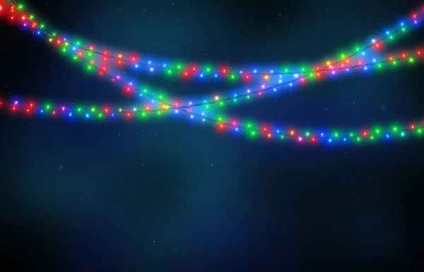 Luci di Natale sfondo decorazione a LED per la vostra vacanza, chr — Foto Stock