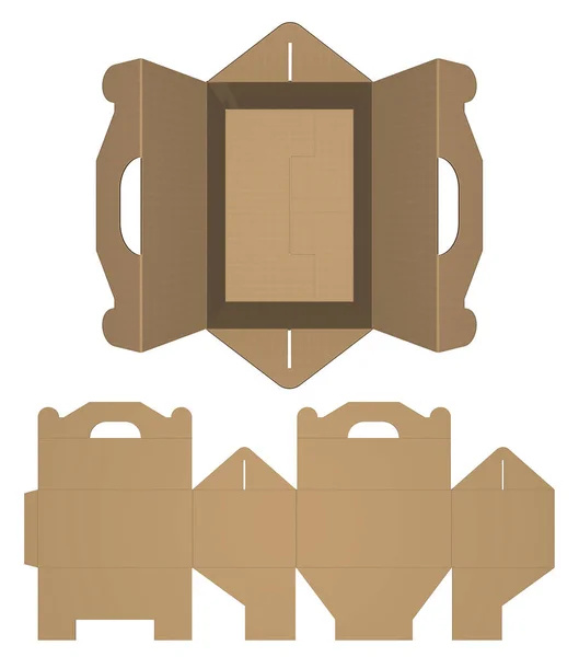 Paketleme 3B Render Taşıma Kolu Üst - Alt Kapsül.