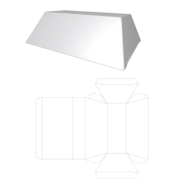 Paketleme 3B resim Trapezyum Şekil Kutusu