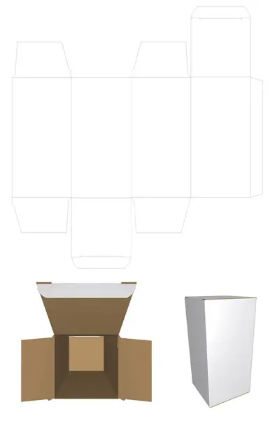 Karton Paketleme 3B Yapılandırma Düzenli Sıkıştırma Kilidi