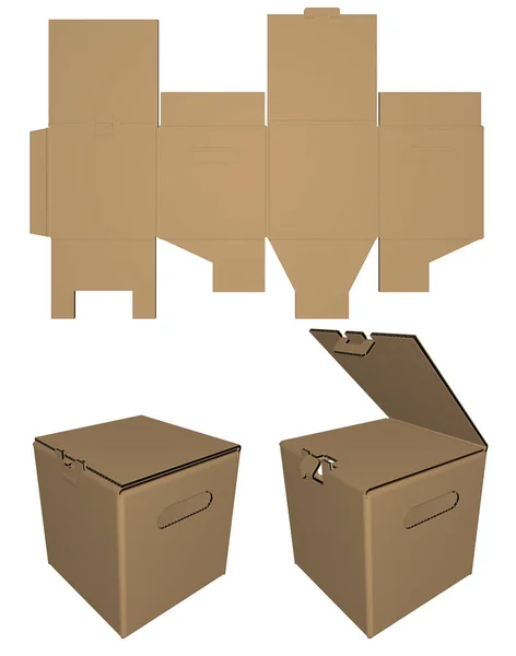 Paketleme ve kesme. Edge Lock 'la tam çakışma. 3B resim