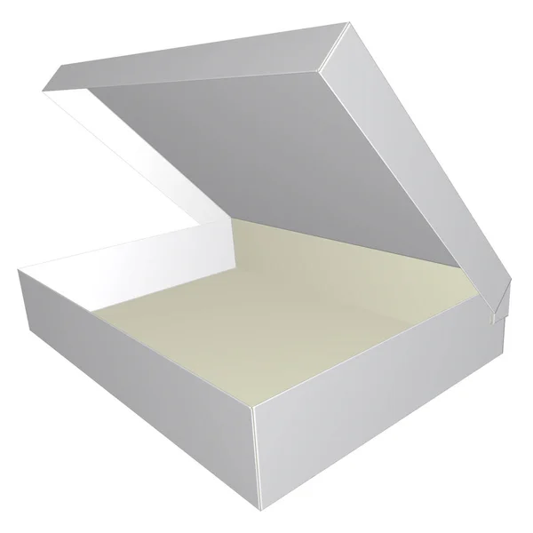 Cardboard Pack Hinge Back Lid Lid Display Image — Stock Photo, Image