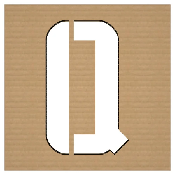 Cardboard Alphabet Image — Stock Photo, Image
