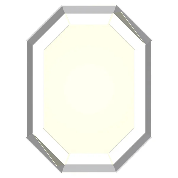 Упаковка Восьмиугольный Двойной Настенный Поднос Замком Рендеринг — стоковое фото