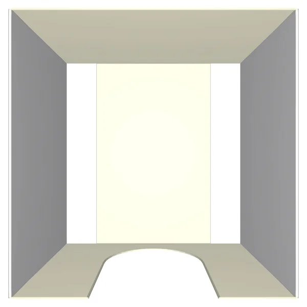 Pakowanie Single Wall Self Locking Double Wall Renderowanie — Zdjęcie stockowe