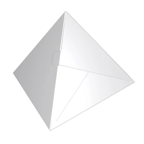 Kartonnen Verpakking Een Piramide Weergave — Stockfoto