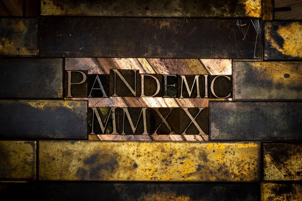 Fénykép Valódi Hiteles Betűtípusok Alkotó Pandémiás Szöveg Római Számok Mmxx — Stock Fotó