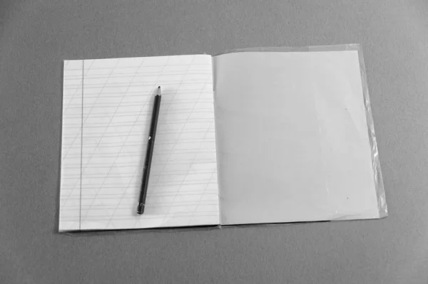 Cuaderno Pluma Mesa — Foto de Stock