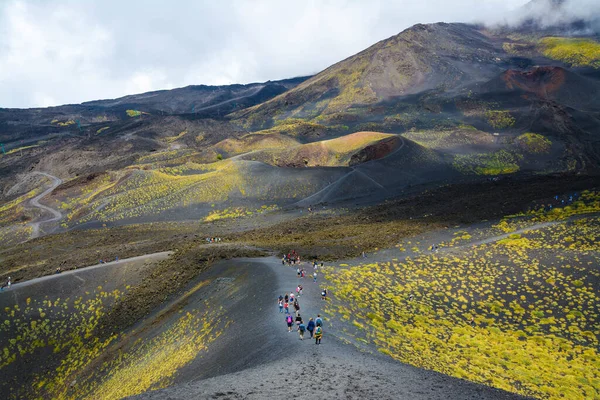 Ηφαίστειο Etna Όρος Etna Σικελία Ιταλία — Φωτογραφία Αρχείου