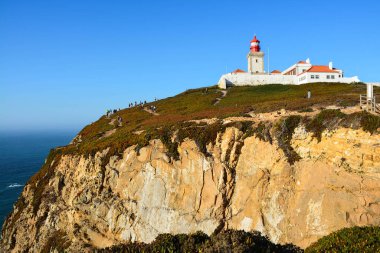 Cabo da Roca 'da günbatımı (Sintra)