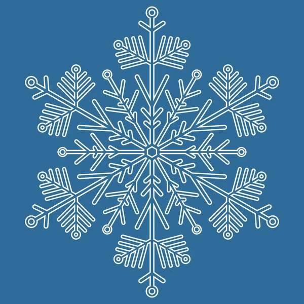 Mooie ronde Snowflake — Stockfoto
