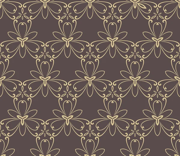 Vectorielle continue Fine floral Pattern — Image vectorielle