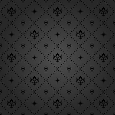 Royal Lily ile sorunsuz vektör desen