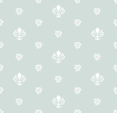 Royal Lily ile sorunsuz vektör desen