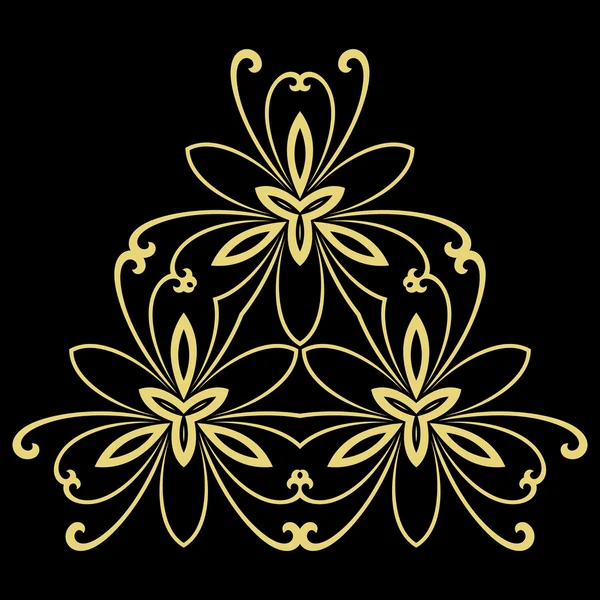Patrón abstracto vectorial floral — Archivo Imágenes Vectoriales
