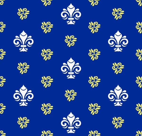 Royal Lily ile sorunsuz vektör desen