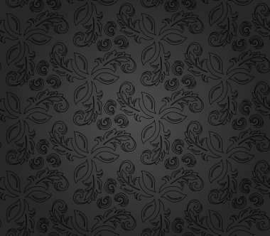 Çiçeksiz Kusursuz Vektör Deseni