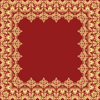 Çiçek Vektörü İnce Çerçeve